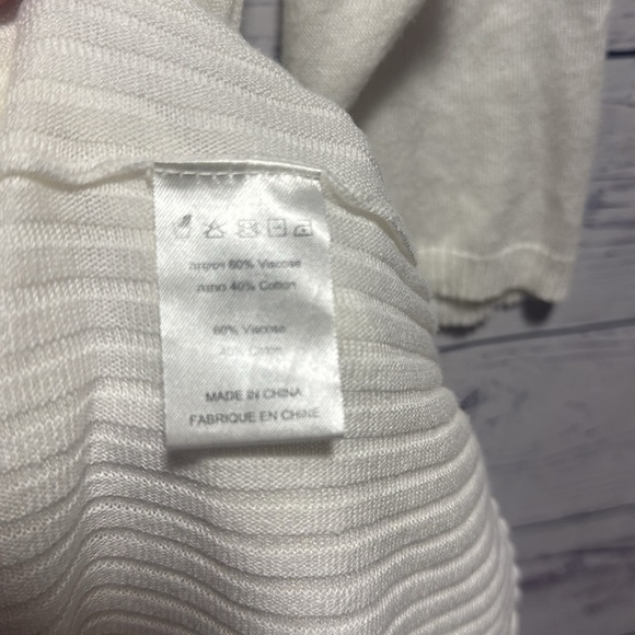 Ronen Chen Long Cream white Cardigan - Picture 9 of 9